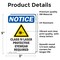 Signmission Radiation & Laser Sign, 5 in H x 3.5 in W, Vinyl Decal, Rectangle OS-2PACK-NS-D-35-V-10605 - alternate 3